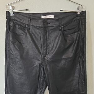 Eunina | Black Coated Straight Leg Jeans Size 13/31